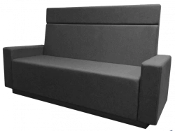 Upholstered Sofa on Wooden Frame with Armrests - D31