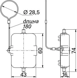 Protective Cover for Electrical Connectors KЗМТ-К-1В-44х27