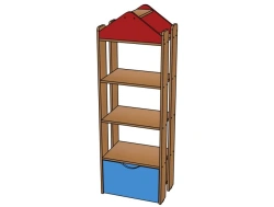 Versatile Shelving Unit for Preschool Activities - Model KС-G3