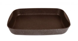 Cast aluminium tray 335x220x55mm (with non-stick coating) Kukmara TM, "Marble" line