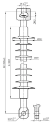 Insulator for Power Lines LК 120/35-2ГС
