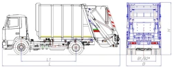 Rear-Loading Garbage Truck Model MK-3548-02