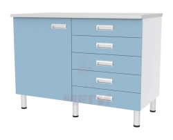 Laboratory Workbench SL-04-MSK (SL-04-215) with Cabinets and Drawers