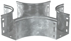 Smooth Cross Connector for Cable Trays, Model CKR01-0-100-200-HDZ