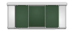 Magnetic Marker and Chalk Sliding Board System for Classrooms