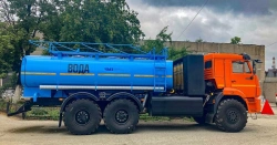 Technical Water and Brine Solutions Tanker UZST03 Model 6621-52 on KAMAZ 43118-37