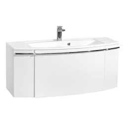 Aquaton Sevilla 120 Wall-Mounted Vanity in Pearl White - 1A126501SEG301