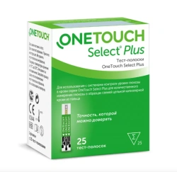 OneTouch Select® Plus 25 Test Strips for Blood Glucose Monitoring