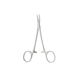Curved Hemostatic Clamp for Newborns, Model ТЗ-01-281-12.5, 125 mm