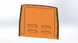 Front Panel for Vehicles made of Polyester Fiberglass AП 4208-5303108-02