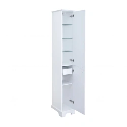 Floor-standing Retro Style Bathroom Column Cabinet Aquaton Elen Right White 1A228603EN01R1