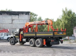 Multi-functional Truck with Hydraulic Crane MKMA on Ural 4320 Base U0K07N-U4