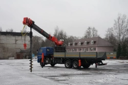 Multi-functional Truck with Hydraulic Crane MKMA on KAMAZ 65117