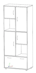 Modular Multi-Section Cabinet Series "Cascade