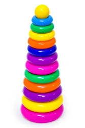 Giant Pyramid 1/15 - 40 cm Height with 12 Colorful Rings