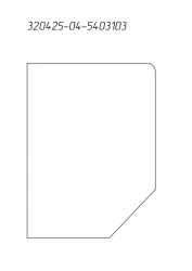 Side Window Glass No. 6 Left for PAZ 320425-04-5403103-01