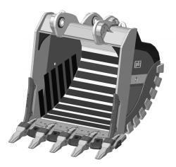 Heavy-Duty Rock Bucket RDX-123.25d-18WC9(5)WS