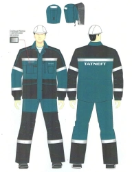 Men's Protective Suit (Jacket and Pants) for Industrial Use