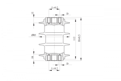 Insulator with Protective Shell for Electrical Equipment OCK 8-10-06-1
