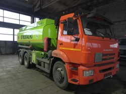Fuel Tanker Truck ATZ-13.5 TK364010 (modification 4693C1) on KAMAZ Chassis