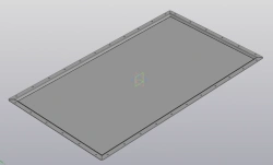 Aluminum Cover for Battery Block RSBG.735412.001