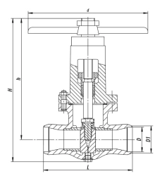 Gate Valve 1511-150-MB for Water and Steam Pipelines