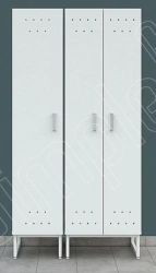 Laboratory Wardrobe Cabinet 400mm with Shelves and Hooks