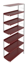 Metal Shelving Unit 880x300x2052 mm - Additional Module with 6 Shelves