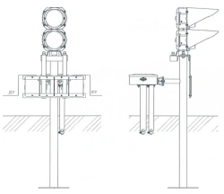 Railway Signal Lights TU 32 ELT 046-13 for Train Safety