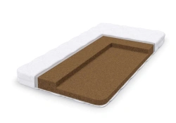 Non-Spring Mattress with Synthetic Fabric Top and Natural Filling