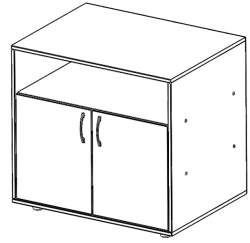 Rolling Cabinet for Office Equipment and Documents, Model TУВ.21
