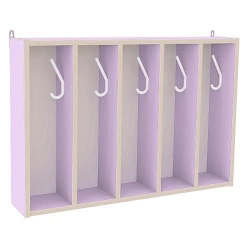 Wall-Mounted Children's Towel Rack with 5 Sections