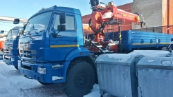 Multi-functional Truck with Hydraulic Crane KMA on KAMAZ 43118 Base 41K32N-UD