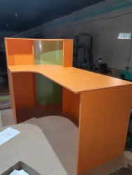 Reception Desk with Two Pass-Through Supports, Art. No. 035/2023