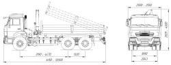 Dump Truck with Internal Combustion Engine, Type 57563 Modification