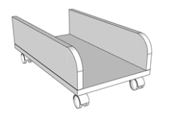 Computer Case Stand - Customizable MDF Design