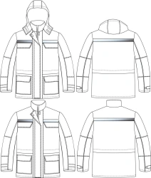 Women's Cold Weather Protection Jacket with Windproof Zipper