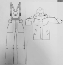 Men's Winter Uniform Set for Electric Mechanics, Type B