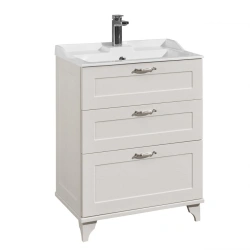Aquaton Leon 65H White Oak Sink Cabinet 1A194601LBPS01.A194.6.01L.BPS.0