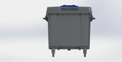 Mobile Waste Container 1100L Art. 22.C19 (20.800.98.PE; 21.050.98.PE)