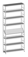 Single-Sided Metal Frame Shelf 900x300x2352 mm