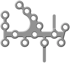 Left/Right Reconstruction Plate for Heel Bone (14-16 Holes, 61-81mm Length)