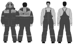 Women's Protective Suit (Jacket, Overalls) for Low Temperature and Industrial Pollution Protection