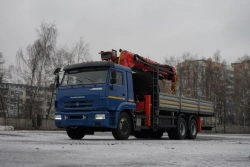 Special Truck with Hydraulic Loader Crane KMA on KAMAZ 65117 Base 64K01N-UK