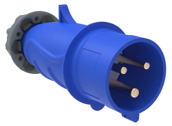 Portable Plug IP44 MAGNUM 16A 200-250V 2P+PE PSN01-016-3