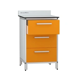 Medical Storage Cabinet with Aluminum Frame, Model DM-2-109-02.K2.F2