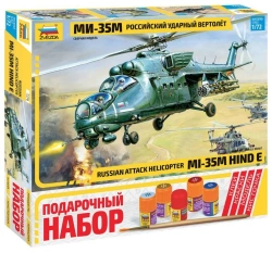 Mi-35 Helicopter Gift Set - Detailed Model Kit