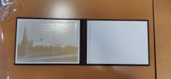 Burgundy A4 Director's Appreciation Folder with Symbolic Design