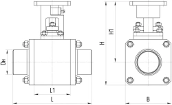 Steel Ball Valve ATEK.491284.067 for Pipeline Applications