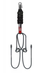 Fire-resistant sling with shock absorber, model ABF222, article number ABF222R